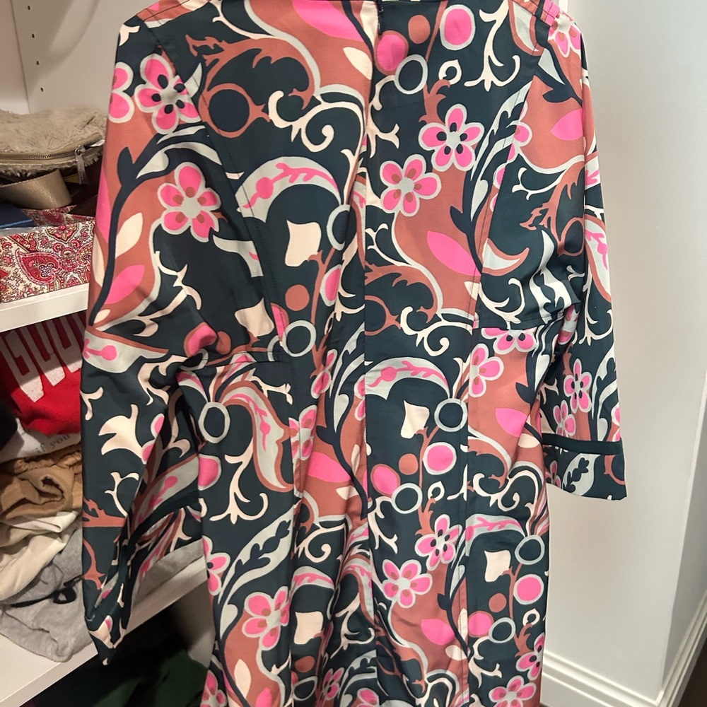 Tuckernuck Pink and Blue Bishop Sleeve Dress - Picture 4 of 4